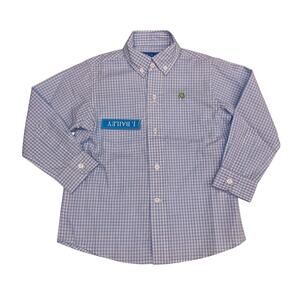 NWT J. Bailey Size 12 Roscoe Shirt in Blue Check Button Up